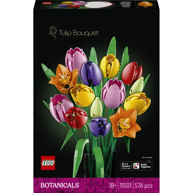 LEGO Botanicals Tulip Bouquet 11501 Building Toy Set (576 Pieces) price comparison Qatar – cheapest at Hala Mama