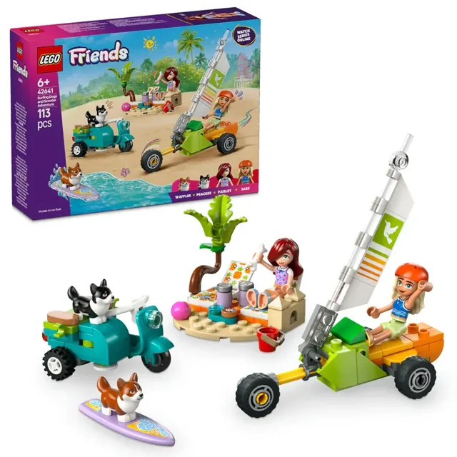 LEGO Friends Surfing Dogs And Scooter Adventure Building Toy price comparison Qatar – cheapest at Hala Mama