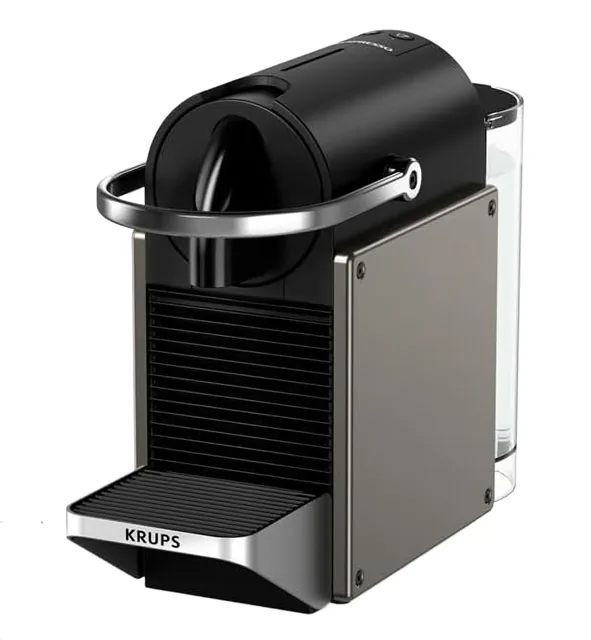 Nespresso Pixie Titanium Coffee Machine / 19 Bar Pressure / Supports Nespresso Original Capsules, Titanium product image