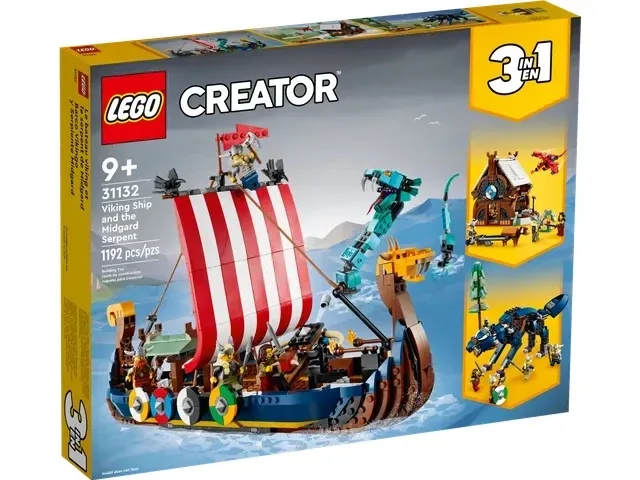 Lego 31132 Viking Ship and the Midgard Serpent Set price comparison Qatar – cheapest at Yalla Toys
