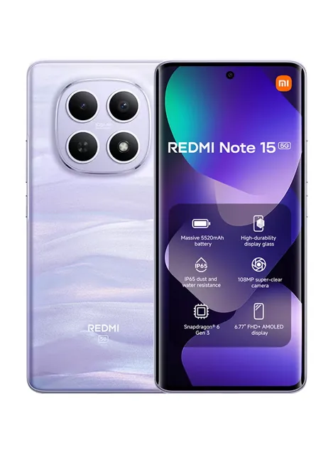 Xiaomi Redmi Note 15 - Mist Purple, 512GB, 12GB RAM product image