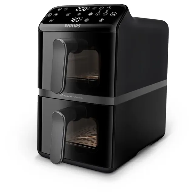 Philips 4000 Series Stacked Dual Basket Airfryer NA460/09 price comparison Qatar – cheapest at Al Meera