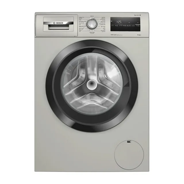 Bosch Front Load Washing Machine, 8 kg, 1400 RPM, Silver Inox, WAN28283GC, Silver price comparison in Qatar