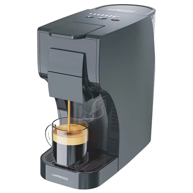 LePresso Trezza Coffee Machine / 1 L Capacity / Works with Capsules & Ground Coffee / Black product image