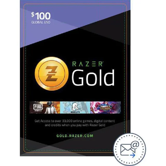 Razer Gold 100$ E-Voucher (Delivery by eMail), Digital Code (KSA) product image