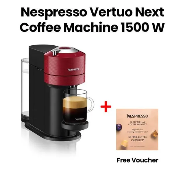 Nespresso Vertuo Next Coffee Machine, Red, GCV1-GB-RE-NE price comparison Qatar – cheapest at Lulu Hypermarket