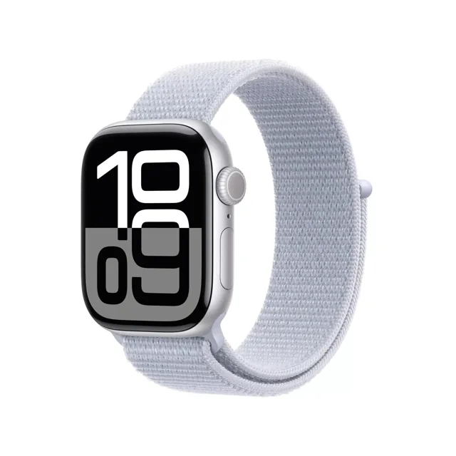 Apple Watch Series 10 GPS + Cellular (LTE) 42mm Silver – Sport Loop product image