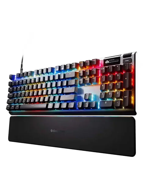 SteelSeries Apex Pro Gen 3 Full Size Mechanical Gaming Keyboard, OmniPoint 3.0 Adjustable HyperMagnetic Switches, Double Shot PBT Keycaps, US English Layout, Wired Connectivity, Black | 64660 price comparison Qatar – cheapest at Noon