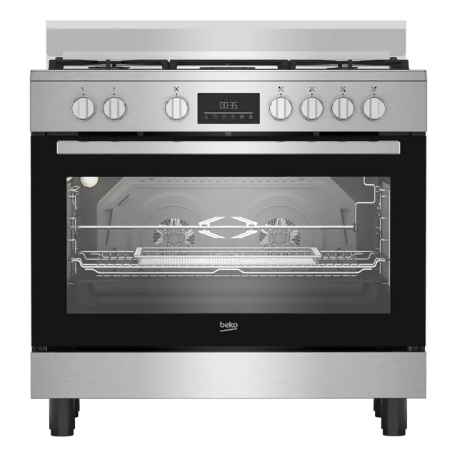 Beko Free Standing 5 Burner Gas Cooking Range, 90x60 cm, Stainless Steel, BGTW11227EXA price comparison Qatar – cheapest at Carrefour Qatar