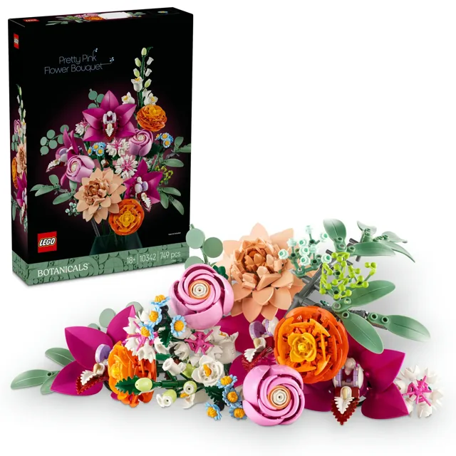Lego 10342 Pretty Pink Flower Bouquet price comparison Qatar – cheapest at Toys R Us via Snoonu
