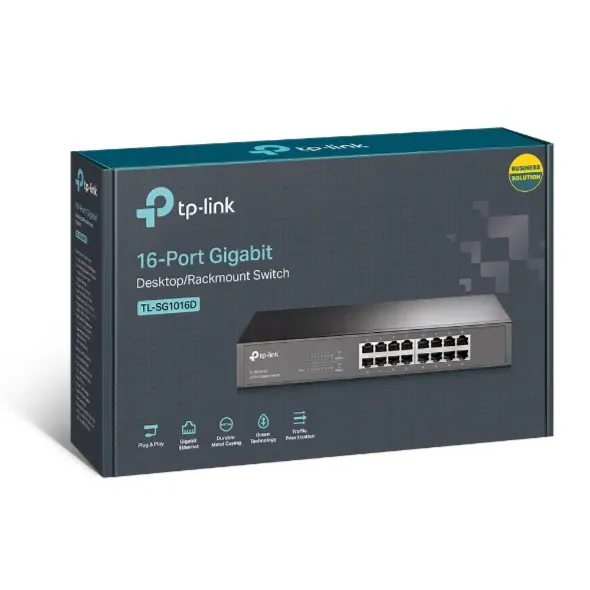 Tp-Link TL-SG1016D 16-Port Gigabit Desktop/Rackmount Switch price comparison in Qatar