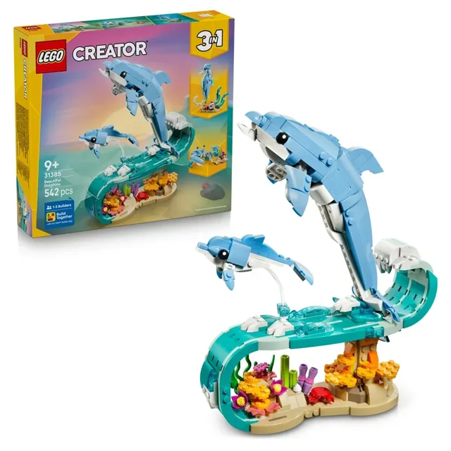 LEGO Creator Sea Animals Beautiful Dolphins 31385 (542 Pieces) price comparison Qatar – cheapest at Virgin Megastore