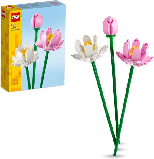 LEGO Lotus Flowers Building Toy Set (220 Pieces) price comparison Qatar – cheapest at Brickmak via Microless