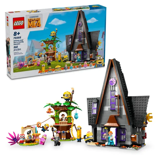 Lego Despicable Me 4 Minions and Grus Family Mansion 75583 With 868pcs price comparison Qatar – cheapest at Hala Mama