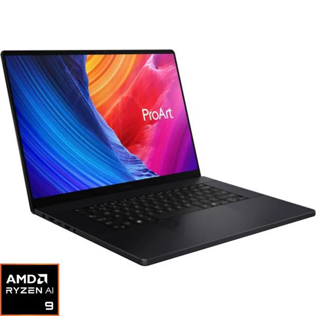 Asus ProArt H7606WX-SE004W Laptop, AI with CoPilot+, 16", AMD Ryzen AI, 64 GB RAM, 4 TB (2X 2 TB) NVMe PCIe Gen4 SSD, Windows 11 Home, NVIDIA GeForce 24 GB product image