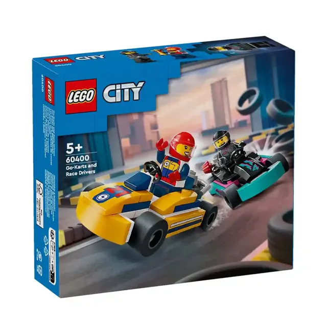 LEGO City Go-Karts and Race Drivers Toy Set 60400 price comparison Qatar – cheapest at Kiddy Zone