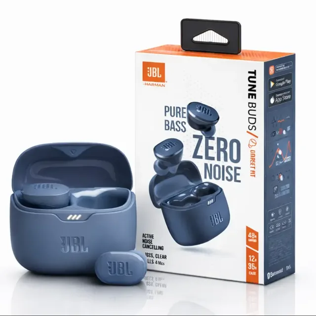 Jbl Tune Buds Wireless Noise Cancelling Earbuds Blue product image