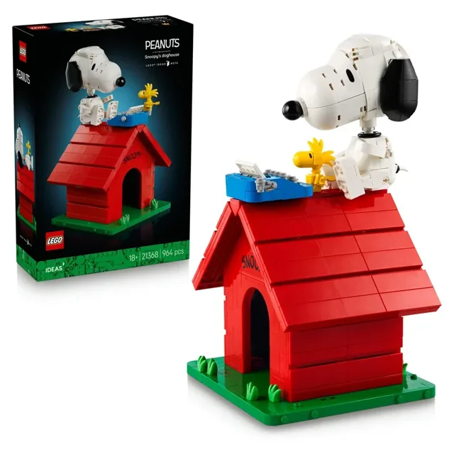 LEGO® Ideas Peanuts: Snoopy’s Doghouse Building Toy Set 21368 (428 Pieces) product image