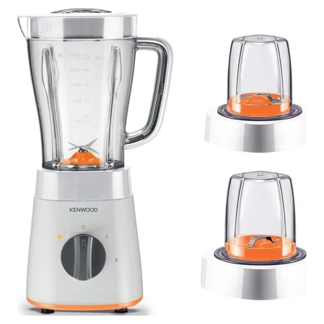 Kenwood Blender with 2 Mill 500W and 1.5L Capacity BLP15.360WH, White price comparison in Qatar