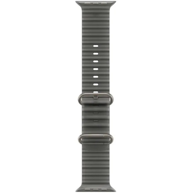 Apple 49mm Translucent Black Ocean Band - Natural Titanium Finish product image