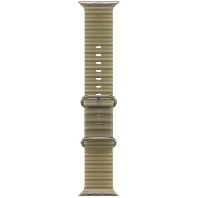 Apple 49mm Translucent Kelp Ocean Band - Natural Titanium Finish product image