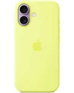 Apple Official Case for iPhone 17 / Supports MagSafe / Drop-Resistant / Soft Silicone / Neon Yellow price comparison Qatar – cheapest at Nology Store