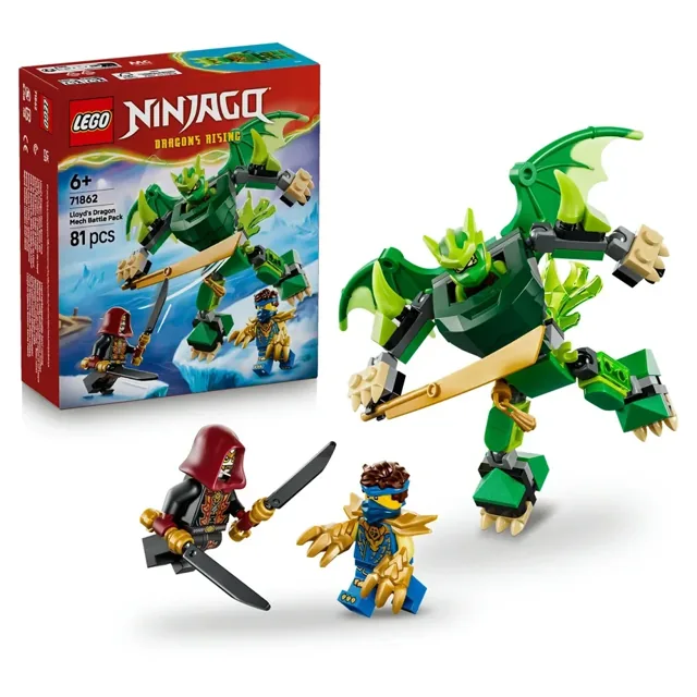 Lego Ninjago 71862 Lloyd's Dragon Mech Battle Pack 81Pcs price comparison Qatar – cheapest at Virgin Megastore