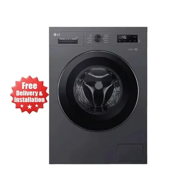 LG Front Load Washing Machine, 7 kg, 1000 - 1499 RPM, Black, F2Y1HYP6J price comparison Qatar – cheapest at Jumbo Souq