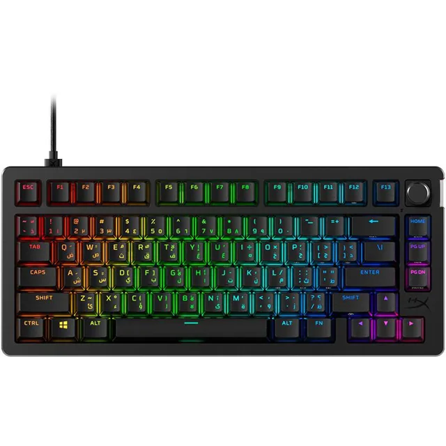 HyperX Alloy Rise Mechanical Keyboard / Size 75% / 8000Hz Response / RGB Lighting price comparison Qatar – cheapest at Jarir Bookstore
