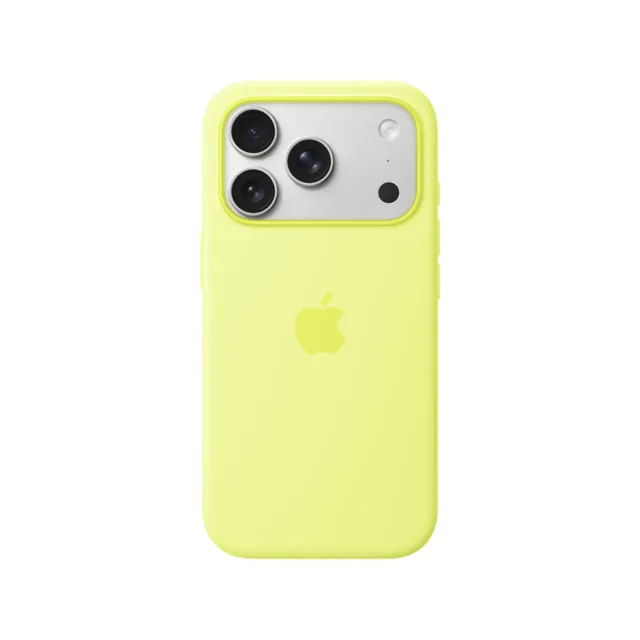 iPhone 17 Pro Silicone Case with MagSafe - Neon Yellow, Yellow product image