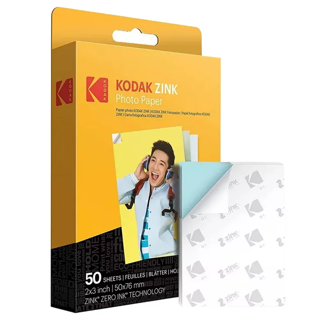 Kodak ZINK Paper / 50 Sheets / 2x3 inch Color Printing / Built-in Adhesive / Water-Resistant price comparison Qatar – cheapest at Carrefour Qatar