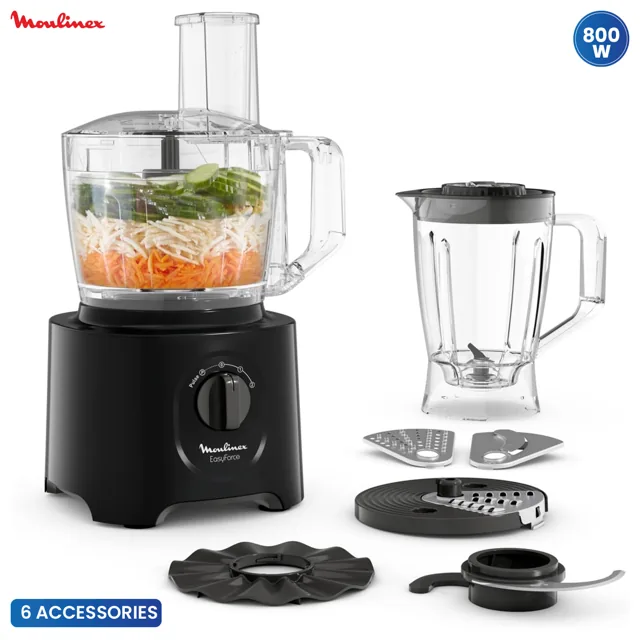 Moulinex Food Processor 800W FP247127, Black price comparison in Qatar