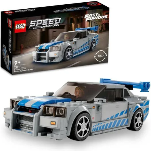 Lego Speed Champions 2 Fast 2 Furious Nissan Skyline GT-R (R34) with 319pcs price comparison Qatar – cheapest at Brickmak via Microless