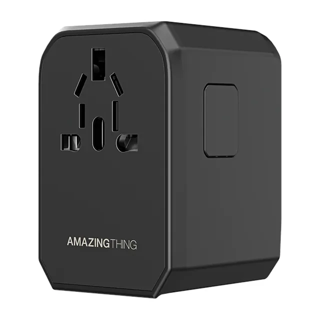AmazingThing Travel Charger / 70W / 3 Type-C Ports + 2 USB-A Ports - GTIN 4892878093224, Black price comparison in Qatar