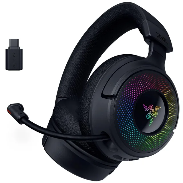 Razer Kraken V4 Gaming Headset / Wireless / RGB Lighting / Surround Sound / Retractable Mic price comparison Qatar – cheapest at Nology Store