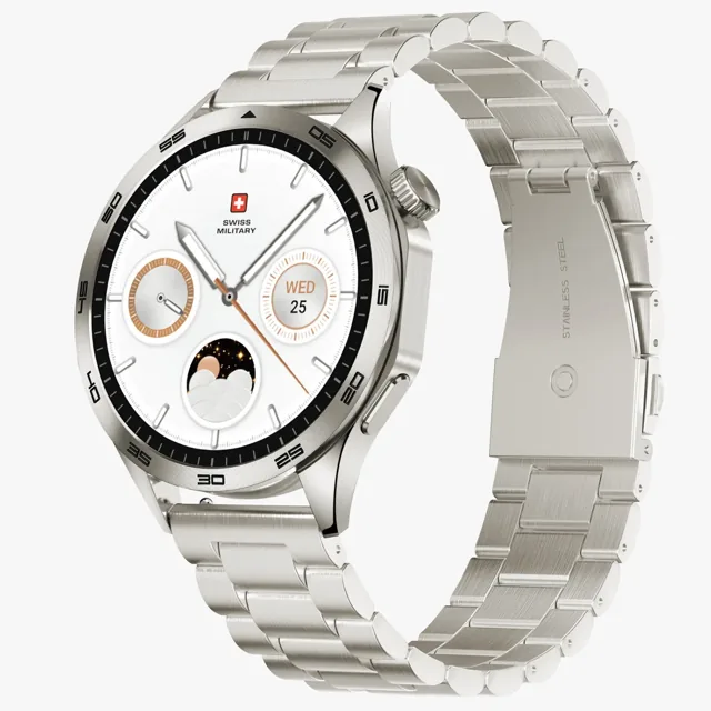 Swiss Military 1.43 Inches Amoled Display Golden Frame Smart Watch With Gold Metal Strap price comparison Qatar – cheapest at Carrefour Qatar