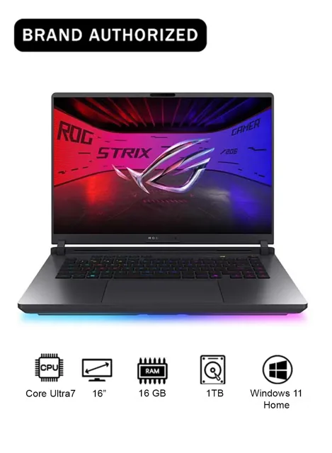 ASUS ROG 16" Core Ultra 7 255hx RTX 5060 16GB RAM 1TB – Gray price comparison Qatar – cheapest at Microless