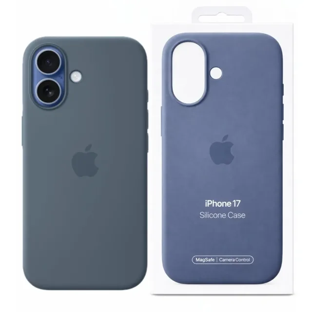 iPhone 17 Silicone Case with MagSafe - Anchor Blue, Blue product image