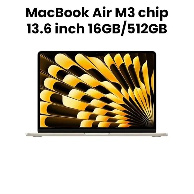 Apple MacBook Air 13.6" M3 10-core GPU 16GB RAM 512GB – Starlight price comparison Qatar – cheapest at E-TECH26 via Microless