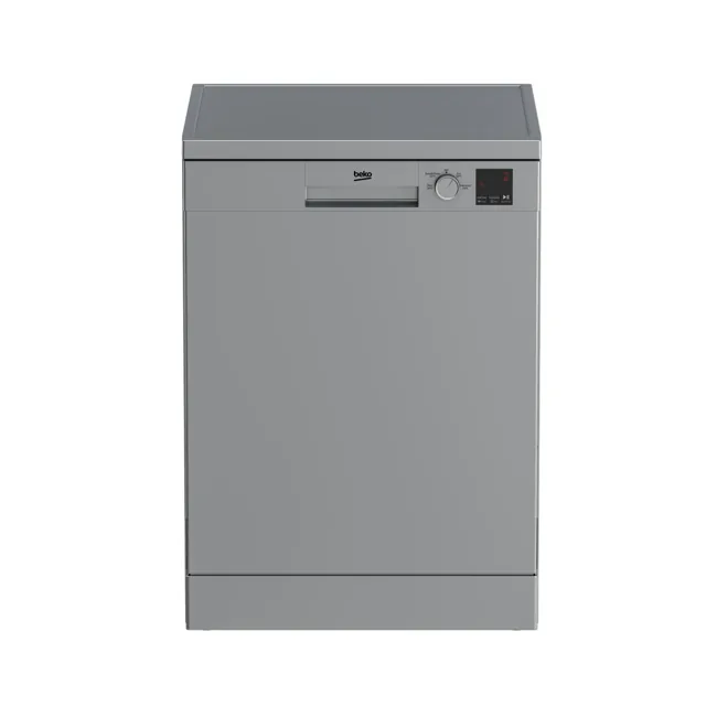Beko Dishwasher, 13 Place Setting, 4 Programs, Silver, DVN04X20S, Silver price comparison in Qatar