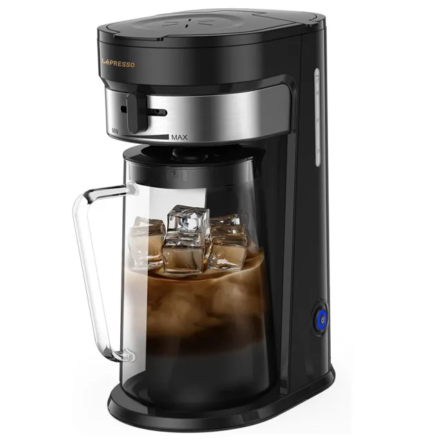 LePresso Hot & Cold Coffee Maker / 2.5L Capacity / Elegant Design, Black price comparison in Qatar