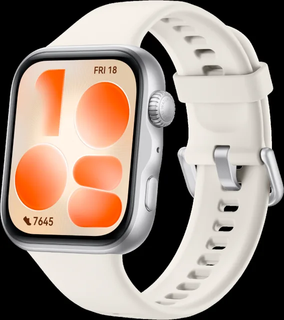 [HUA-WAT FT 5 W W] Huawei Watch Fit 5 White Silver Aluminum Alloy Case White Fluoroelastomer Strap Asia&Africa&Latin America price comparison Qatar – cheapest at Carrefour Qatar