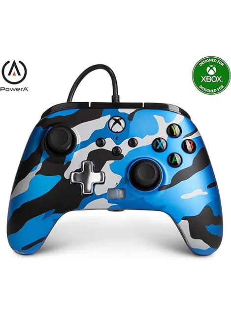 PowerA Enhanced wired controller metallic camo blue (xbox one) price comparison Qatar – cheapest at G store via Microless