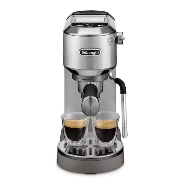 Delonghi Dedica Duo Coffee Machine with Advanced Milk Steam & Cold Brew Option, Metal, EC890.M price comparison Qatar – cheapest at Carrefour Qatar