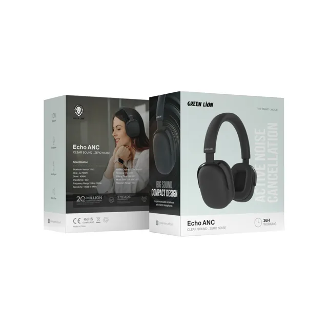 Green Lion Echo Anc Wireless Headphone - Ref 0-309918, Green price comparison in Qatar