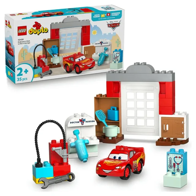 Lego Duplo Disney and Pixar McQueens Visit to Docs Garage price comparison Qatar – cheapest at Hala Mama