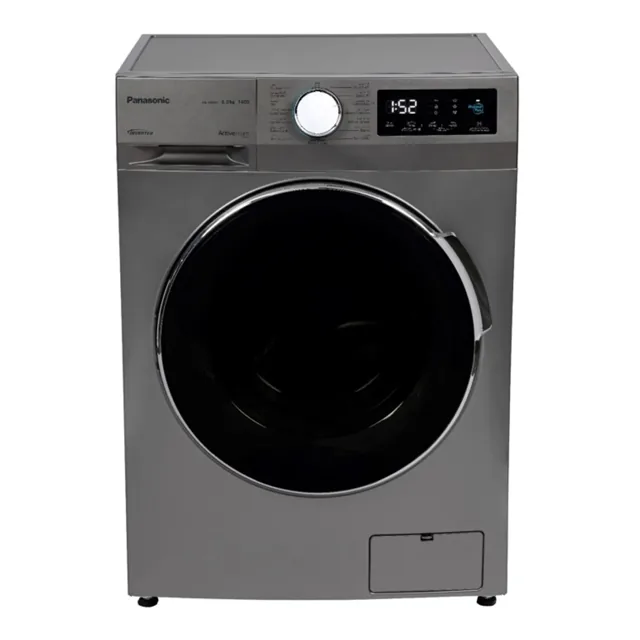 Panasonic Front Load Washing Machine, 8 kg, 1400 RPM, White/Dark Silver, NA-16MG1LAS, Silver product image