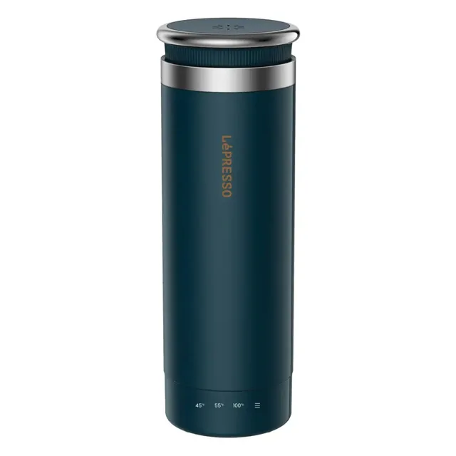 LePresso Portable Electric Kettle / 300ml / Temperature Control / Stainless Steel / Blue product image