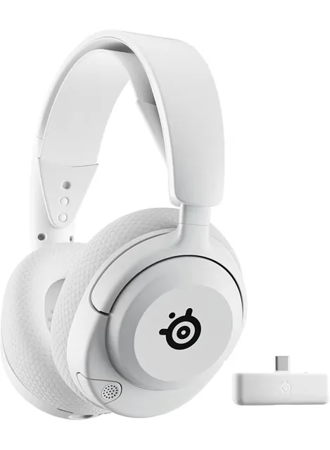 SteelSeries Arctis Nova 5X Wireless Headphones, 40mm Neodymium Drivers, ClearCast Gen 2.x, Retractable Boom, 360° Spatial Audio, Quick-Switch Wireless, White | 61677 price comparison Qatar – cheapest at Microless