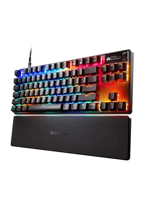 SteelSeries Apex Pro TKL Gen 3 Mechanical Gaming Keyboard, OmniPoint 3.0 Adjustable HyperMagnetic Switches, Double Shot PBT Keycaps, US English Layout, Wired Connectivity, Black | 64740 price comparison Qatar – cheapest at Microless
